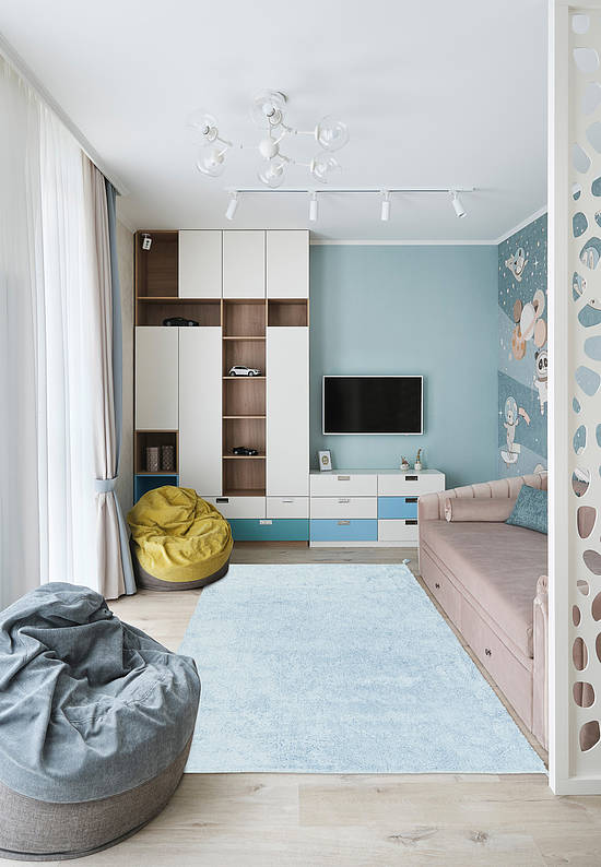 Хлопковый ковер CBN Plain Blue