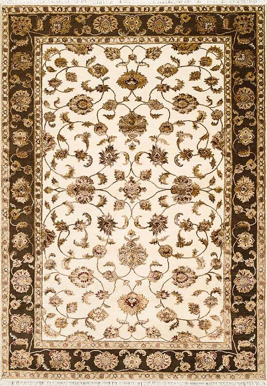 Элитный ковер ручной работы 10/10 AM-101-1-Ivory/Brown