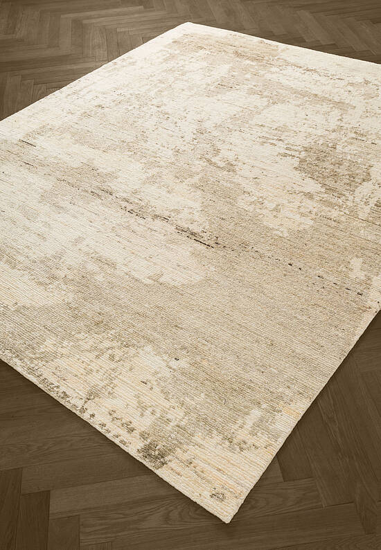 Дизайнерский шерстяной ковер RE-1345 5/16 Natural White/Soft Beige