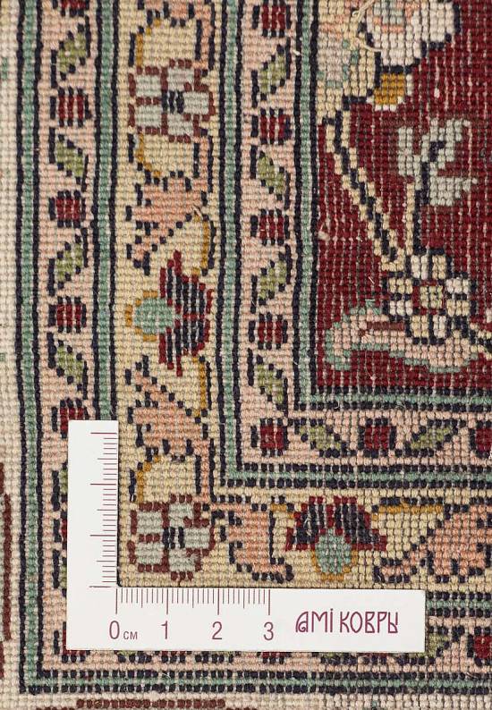 Шелковый ковер ручной работы 241676-Shah Abas red/beige