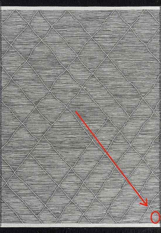 Двусторонний ковер из хлопка ARC 02 Grey discount