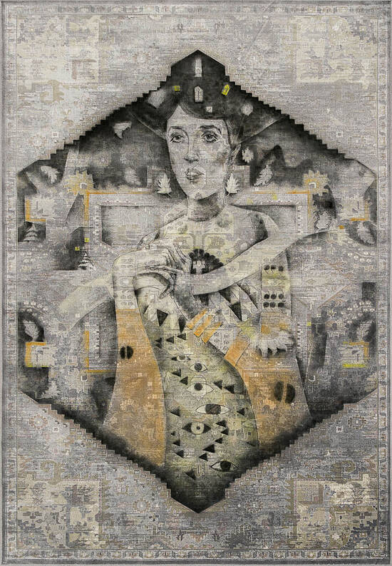 Расписной ковер VD2321-V97-1