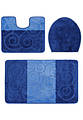 Комплект ковриков для ванной Confetti Bath Maximus Sile 2582 Dark Blue BQF