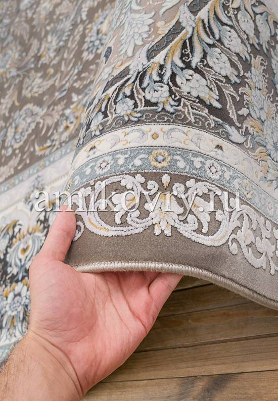 Иранский высокоплотный ковер G256-Gray