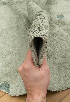 фактура ковра Lorena Canals Cotton Dot Blue Sage