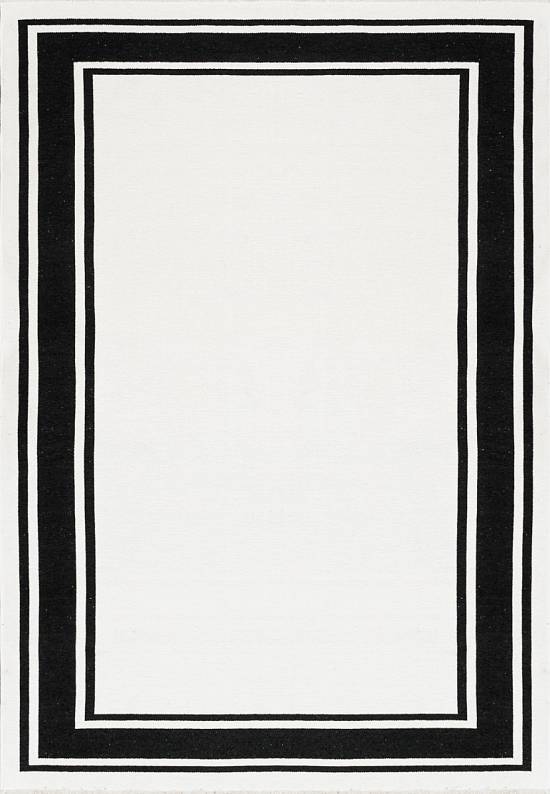 Двусторонний безворсовый ковер NK 06 Black White