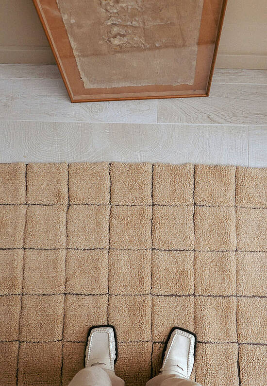 Шерстяной стираемый ковер Mosaic Amber