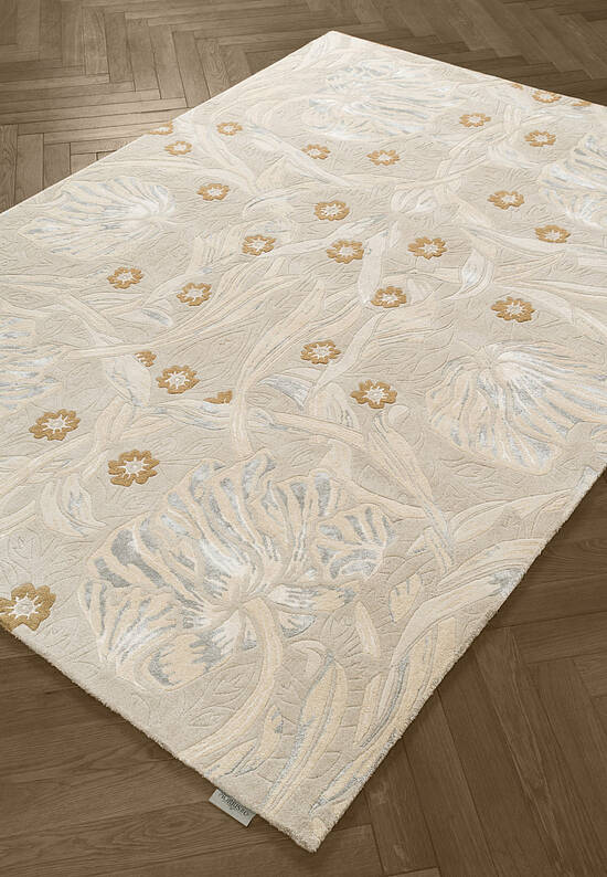 Изящный шерстяной ковер с цветочным узором Pimpernel-28701