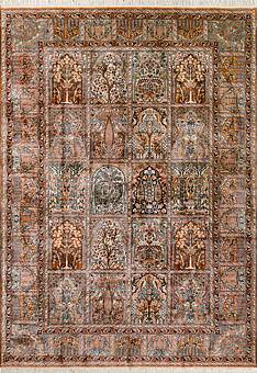 дизайн ковра Cashmir 236042-Ghom rust