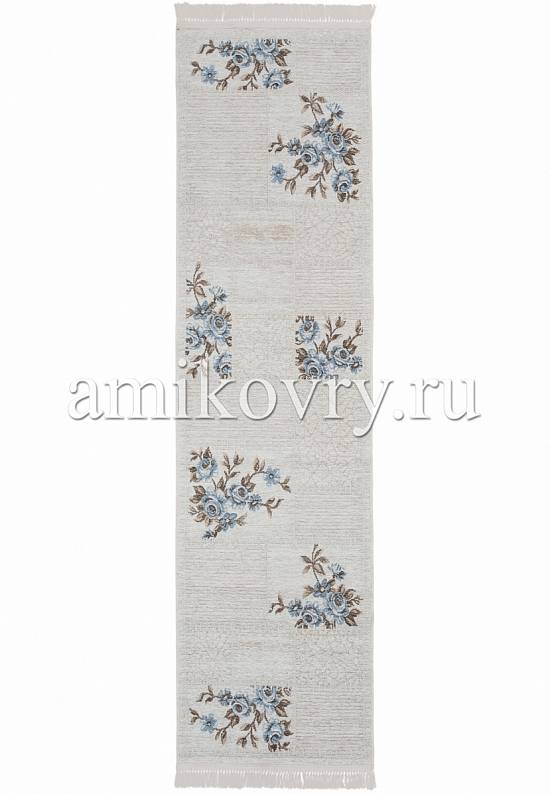 Турецкий безворсовый ковер из акрила 1801 Blue