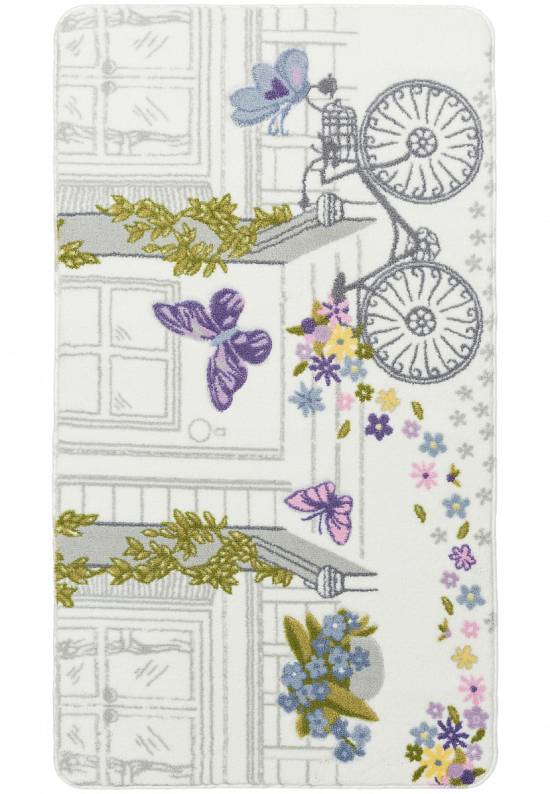 Коврик для ванной из акрила Spilled Flowers 01 Purple