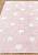 Детский стираемый ковер Stars Pink-White C-R-SW