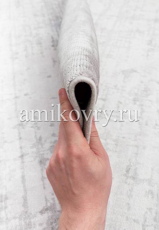 Классический винтажный ковер из бамбукововй вискозы 818-Grey