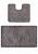 Серый комплект ковриков для ванной Flora 2503 Opal Grey BQ