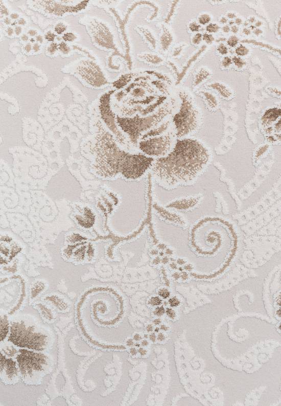 Турецкий синтетический ковер 12682-Cream-1