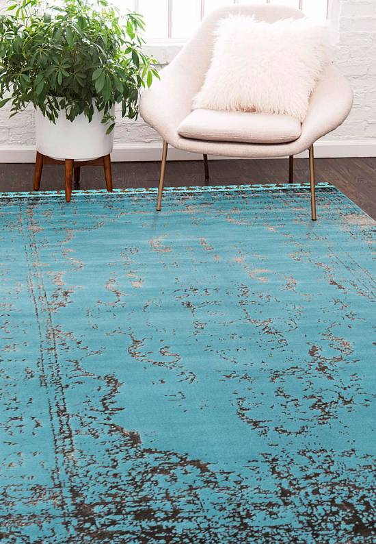 Винтажный турецкий ковер 02 Turquoise