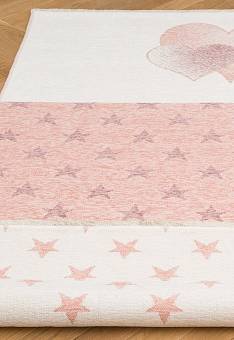 Двусторонний безворсовый ковер Noa Baby NB 03 Pink