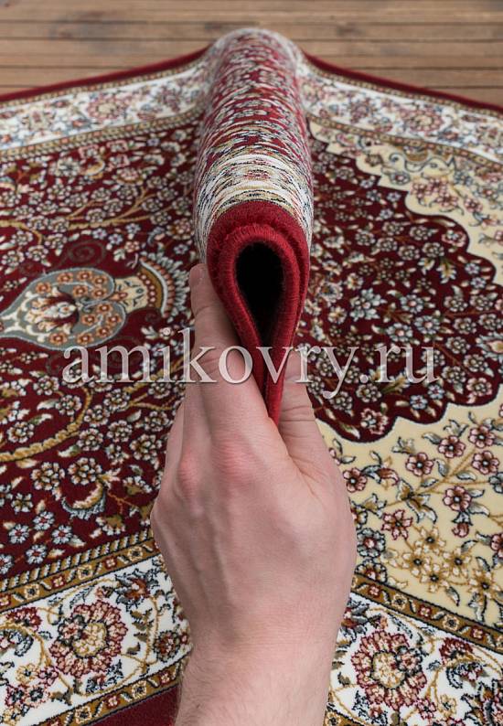 Высокоплотный турецкий ковер для намаза 2814-Red