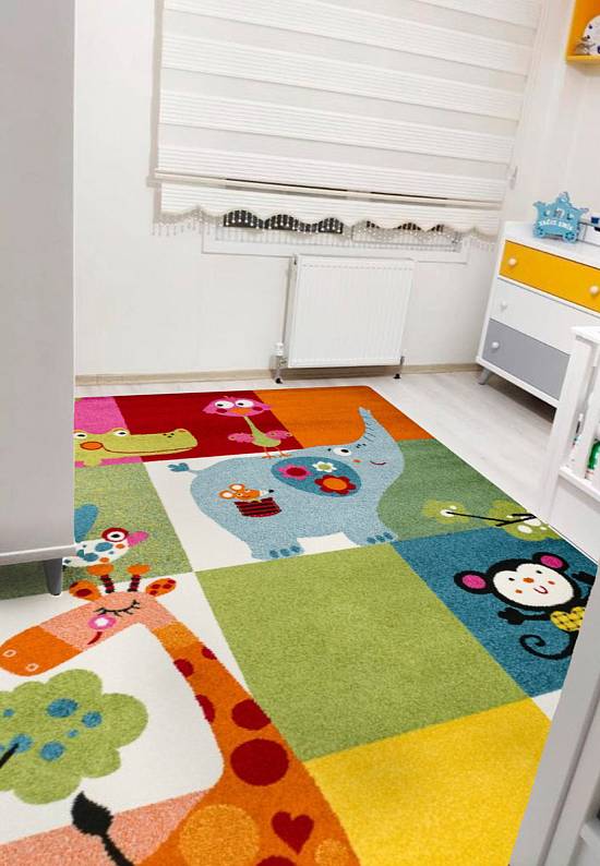 Недорогой синтетический ковер 2903-Multicolor