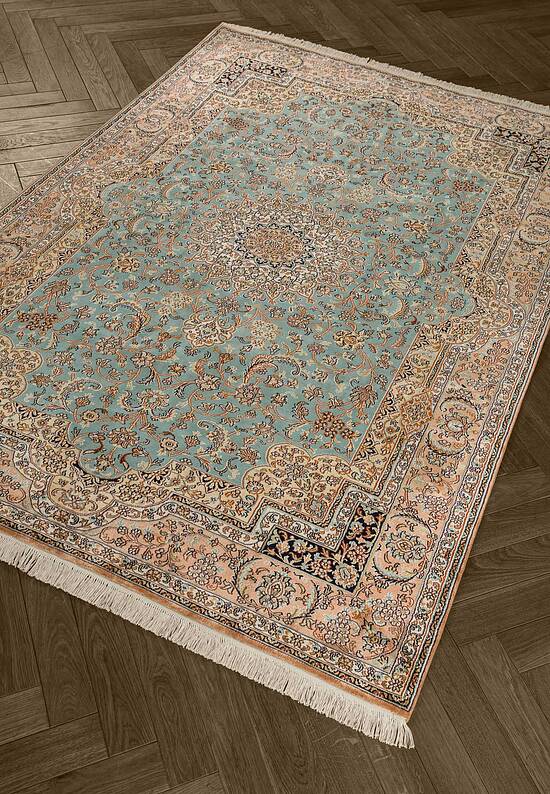 Шелковый ковер ручной работы IIST-GIKNKNE9J Kashan Ferozi