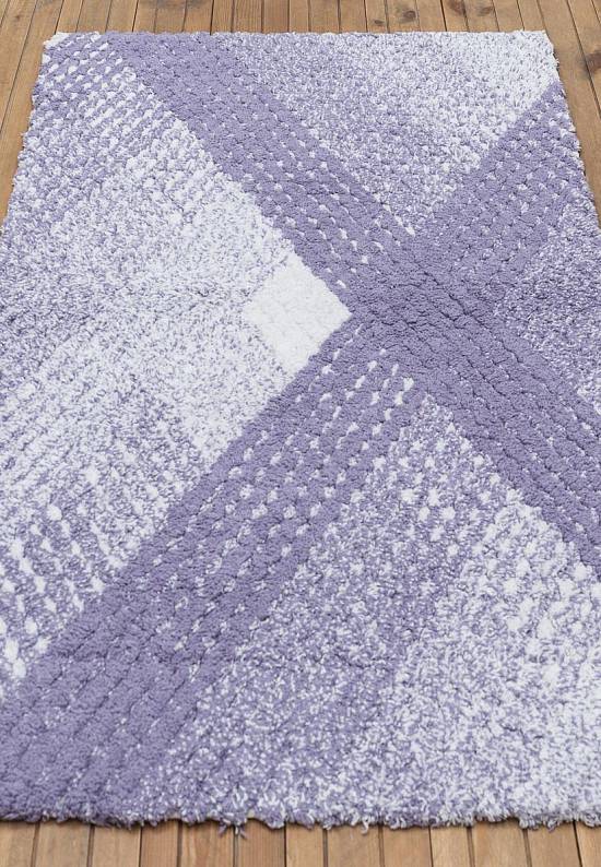 Сиреневый коврик для ванной из хлопка Wall-Purple
