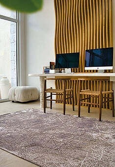 безворсовый ковер в интерьере Streets Paris LS5282-L266