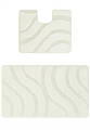 Комплект ковриков для ванной Confetti Bath Maximus Symphony 2581 Pearl White BQ