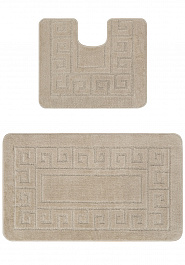 дизайн комплекта ковриков для ванной Confetti Bath Maximus Ethnic 2521 Sandy Grey BQ