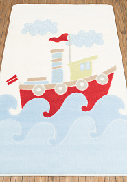 ковер в перспективе Confetti Kids Baby Ship 01 Blue