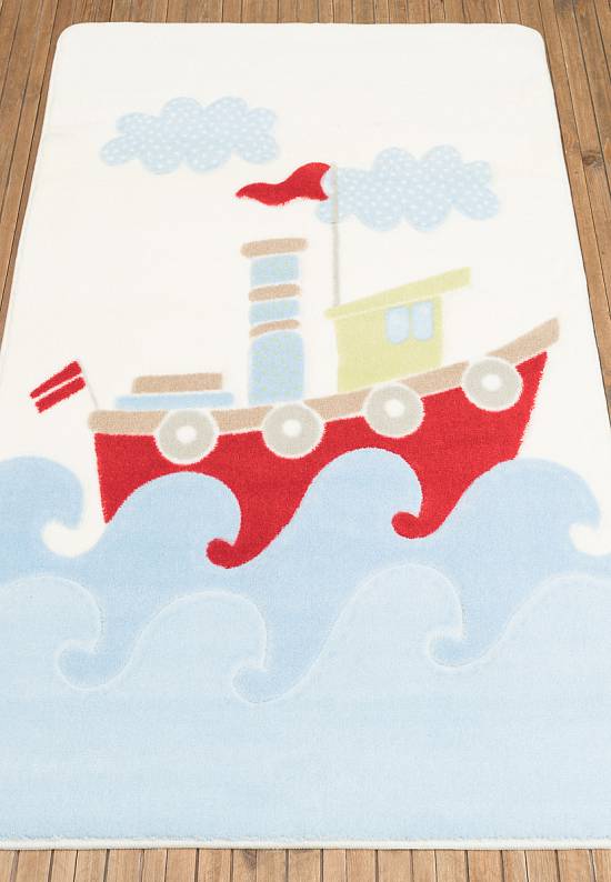 Детский ковер с ворсом Baby Ship 01 Blue