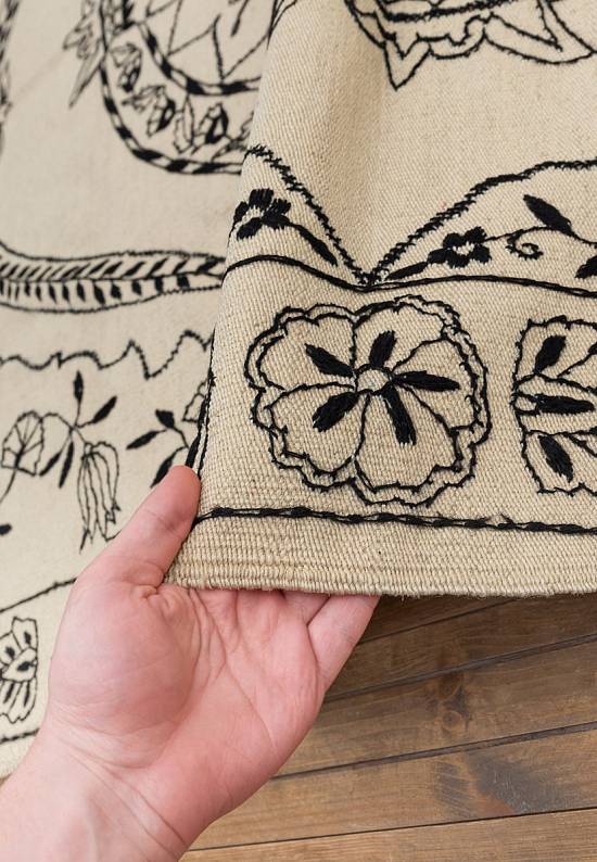 Элитный ковер ручной работы Kilim Addis Ababa Black