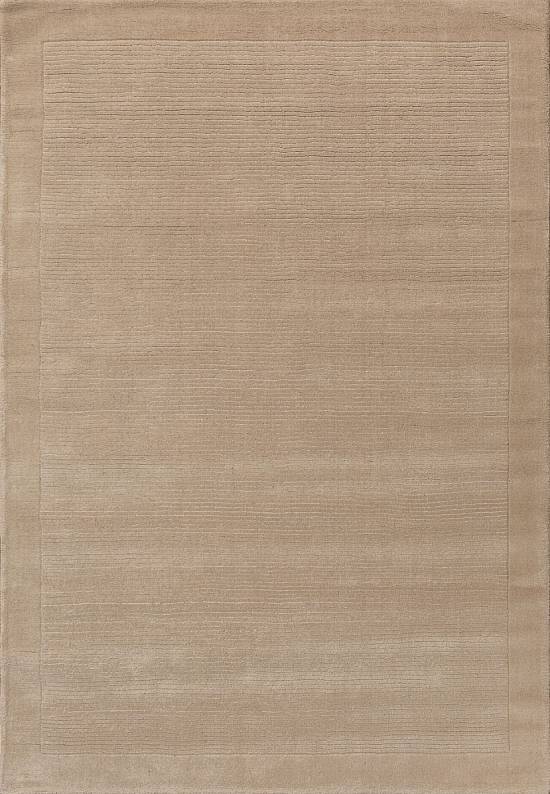 Однотонный шерстяной ковер beige