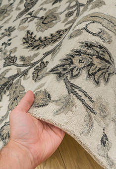 фактура ковра Kashan gold White Shale