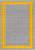 Двусторонний безворсовый ковер из шенилла NK 06 Grey Yellow