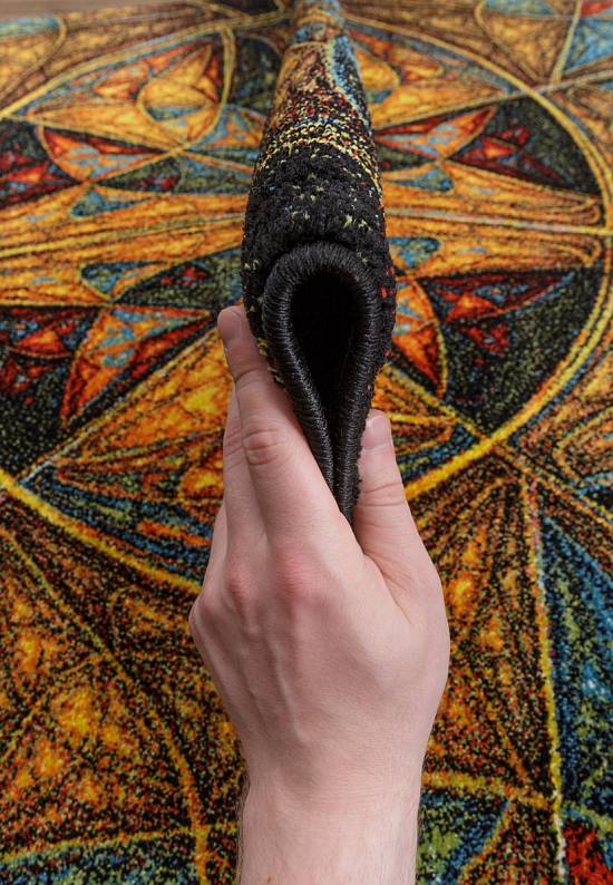 Недорогой синтетический ковер C018-Multicolor