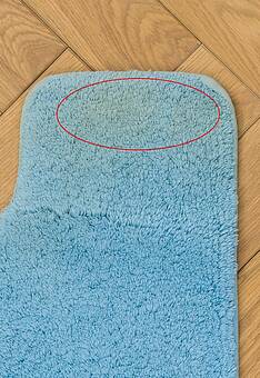 дефект коврика для туалета Confetti Bath Cotton Calypso 1698 Blue discount