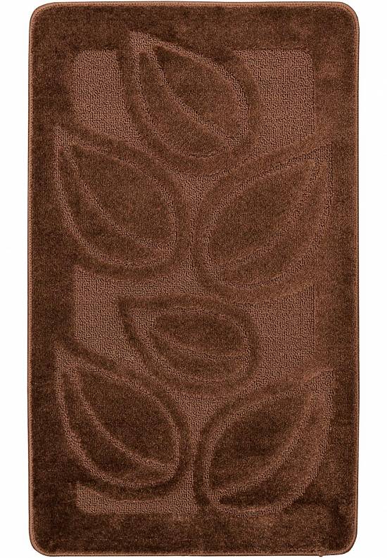 Коричневый коврик для ванной комнаты Flora 2518 Brown
