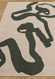 безворсовый ковер в перспективе Shapes LS6083-L407