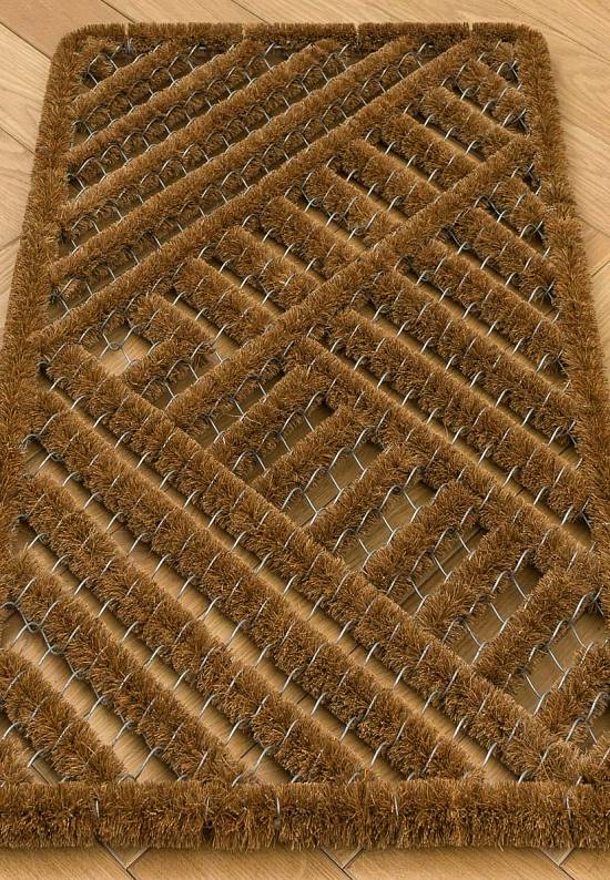 Придверный коврик из кокоса Wire rope-006