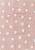 Детский стираемый ковер Polka Dots Pink-White