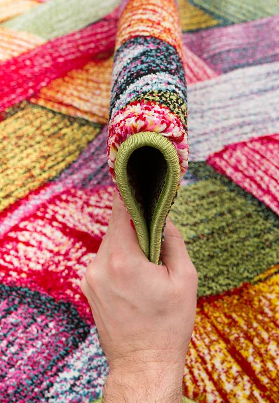 Недорогой синтетический ковер C010-Multicolor