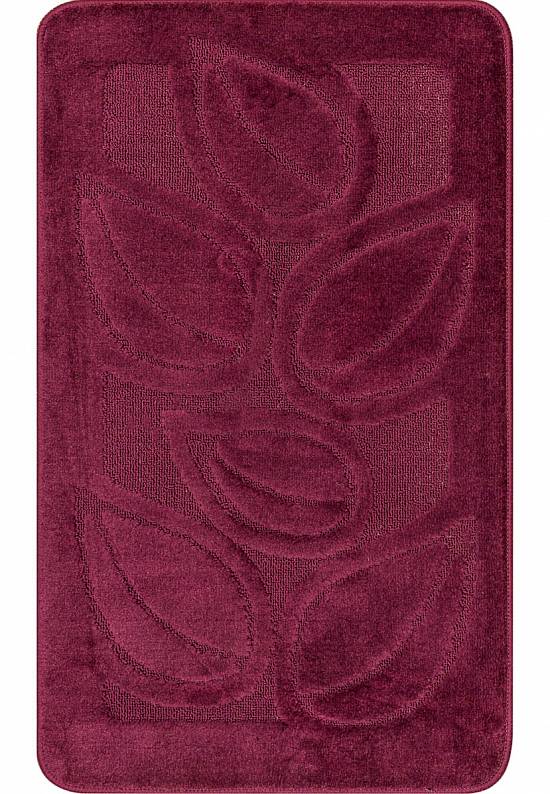 Бордово-фиолетовый коврик для ванной Flora 2576 Aubergine