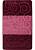 Бордово-фиолетовый коврик для ванной Sile 2576 Aubergine