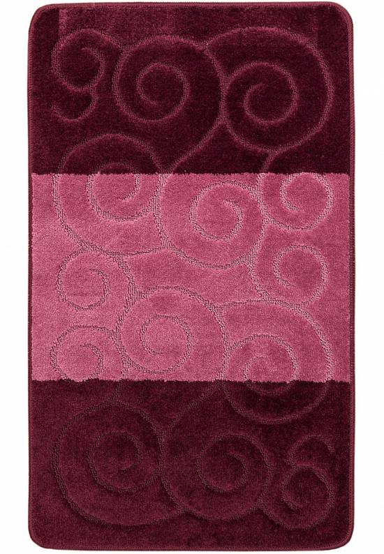 Бордово-фиолетовый коврик для ванной Sile 2576 Aubergine