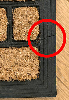 дефект входного коврика Doormat kokos Nippon-6012 discount2 фигура