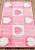 Розовый коврик для ванной Valentine 20 Baby Pink