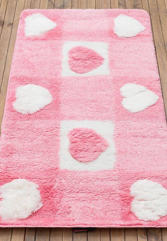 Розовый коврик для ванной Valentine 20 Baby Pink