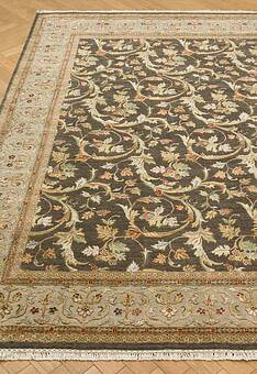 ковер в перспективе по ворсу Kashan gold Mushroom Silver