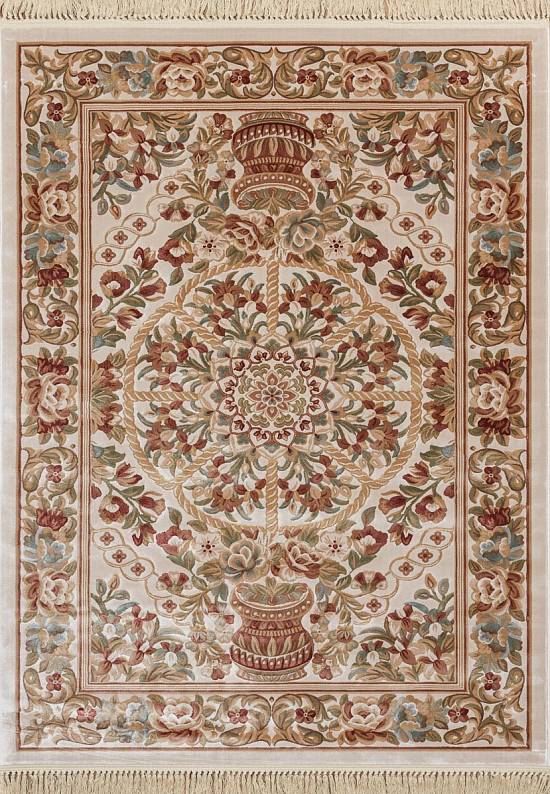 Бельгийский ковер из вискозы 02C061-Ivory