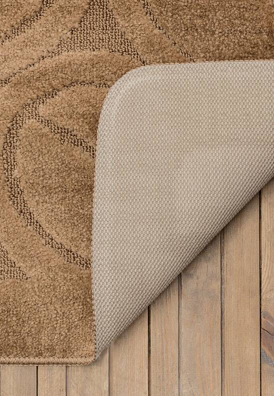 Бежевый коврик для ванной Flora 2546 Light Brown